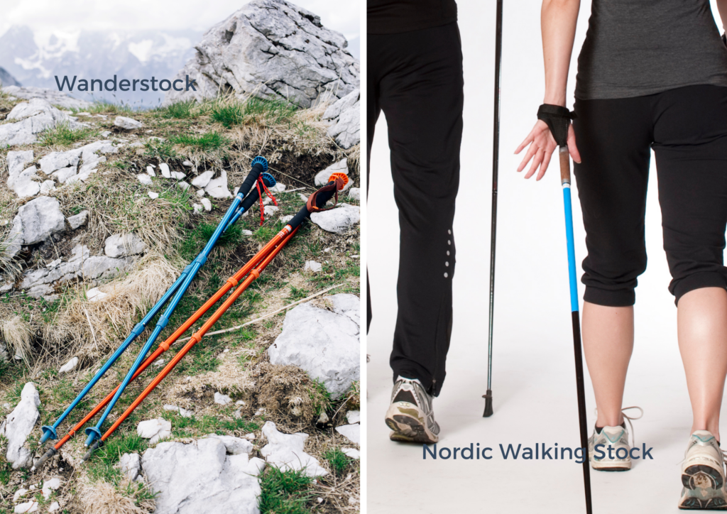 Unterschied WanderstockNordic Walking Stock(1)